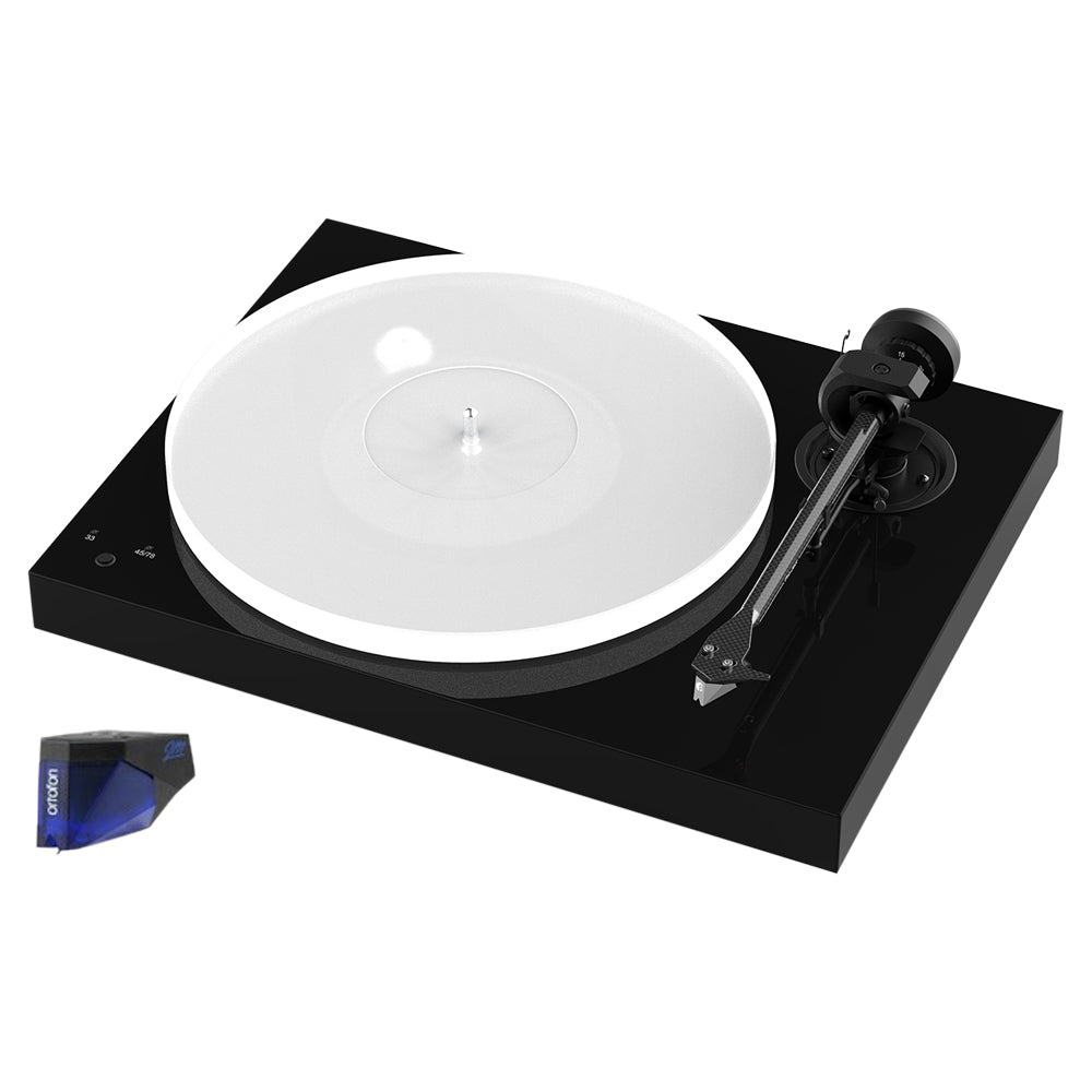 Pro-Ject X1 Turntable - with Ortofon 2M Blue - Gloss Black