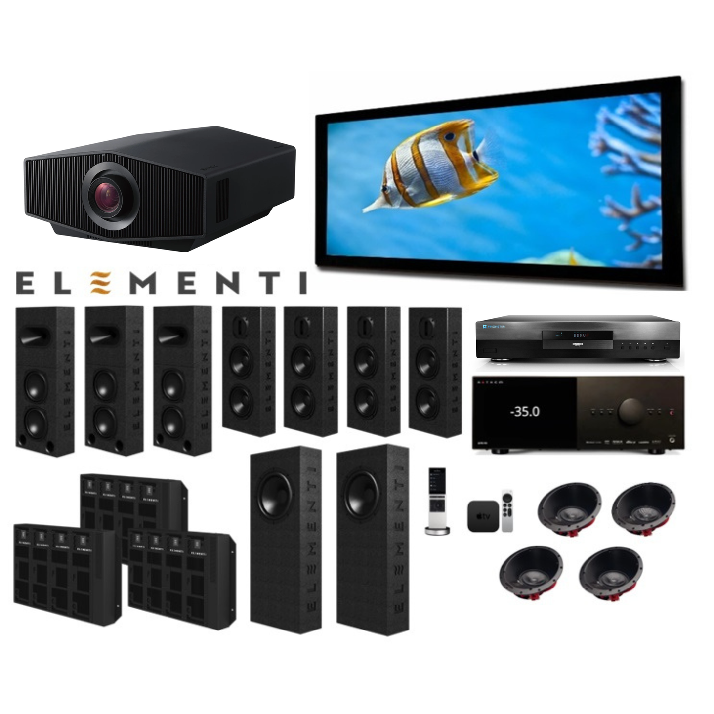 "The Theatrical Release" - 4K  7.2.4 ATMOS Elementi System