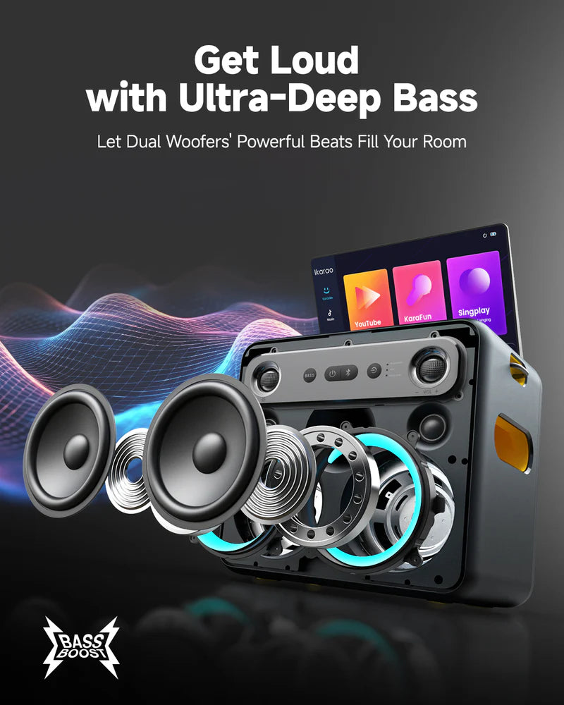 Ikarao Break X2 Premium Portable Wireless Karaoke Machine