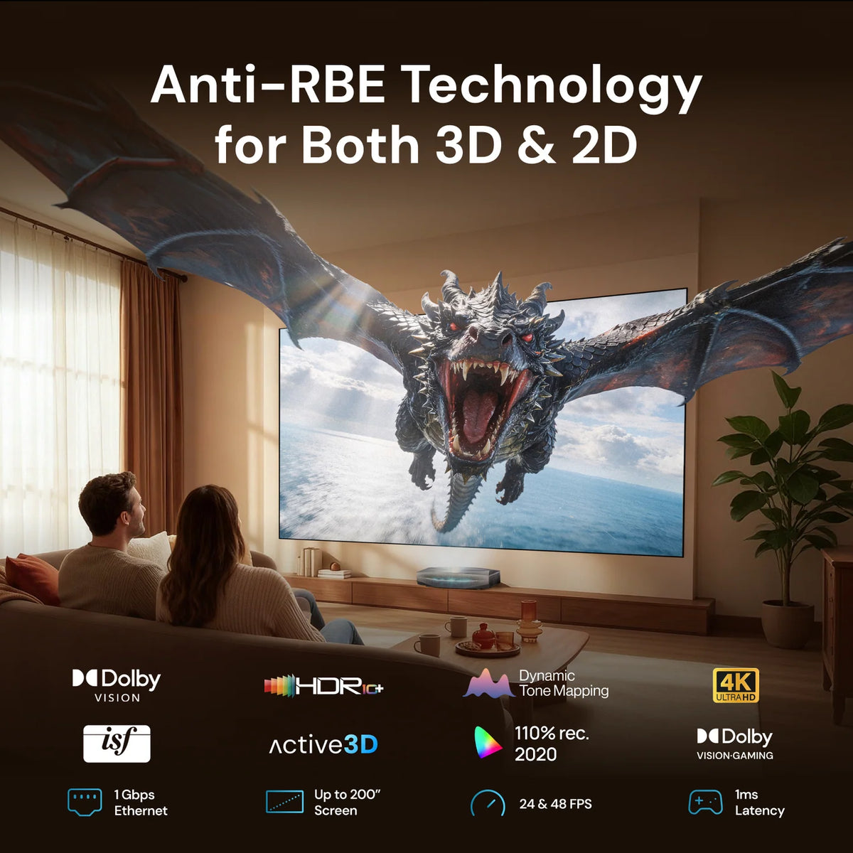 AWOL Aetherion Max 4K RGB Laser UST Projector