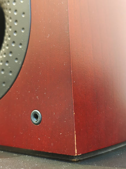Second Hand Bowers & Wilkins 805 Nautilus Speakers Red Cherry