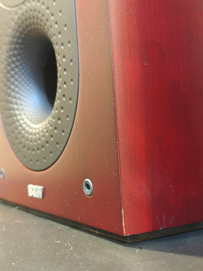 Second Hand Bowers & Wilkins 805 Nautilus Speakers Red Cherry
