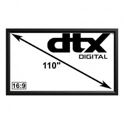 DTX 16:9 Platinum Pro Acoustic Weave Fixed Frame Projector Screens
