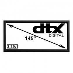 DTX 2.35:1 Platinum Pro Acoustic Weave Fixed Frame Projector Screens