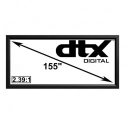 DTX 2.35:1 Platinum Pro Acoustic Weave Fixed Frame Projector Screens
