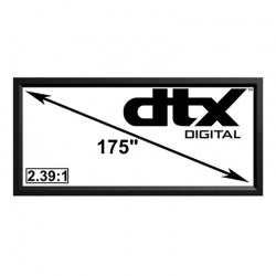 DTX 2.35:1 Platinum Pro Acoustic Weave Fixed Frame Projector Screens