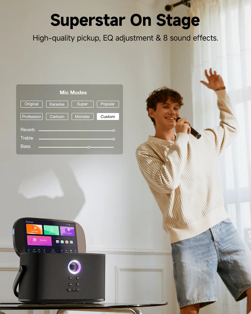 Ikarao Shell S2 Premium Portable Wireless Karaoke Machine