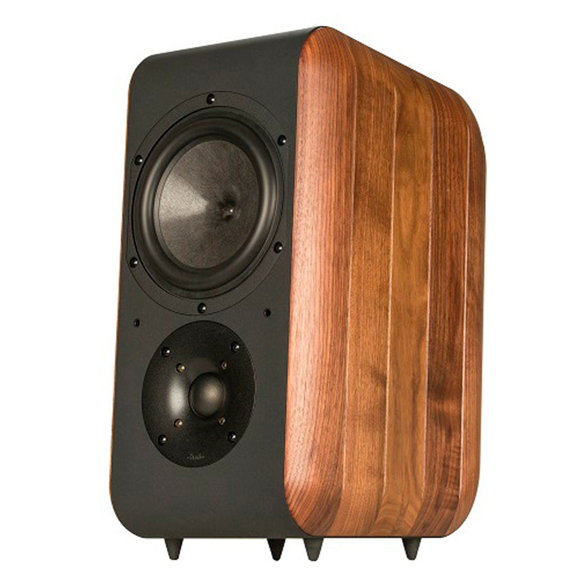 Chario Bookshelf Speakers Nobile Walnut – Tivoli Hi-Fi