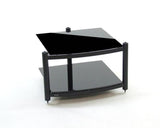 Atacama EQUINOX 2 SHELF BASE MODULE HIFI RS 225MM - BLACK GLASS